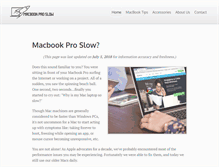 Tablet Screenshot of macbookproslow.com